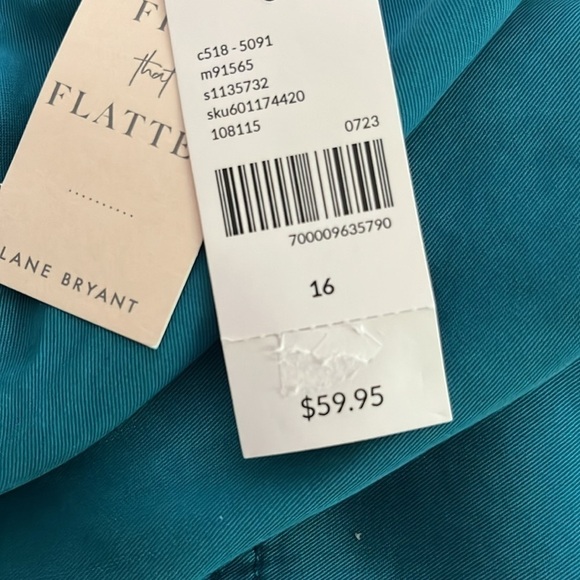 Lane Bryant No Peek Collection long sleeve Shacket blouse Lyocell size 16 NWT - Picture 8 of 9